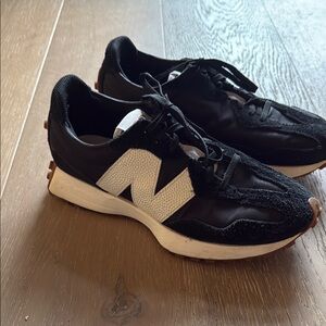 New Balance Black and White Athletic Shoes